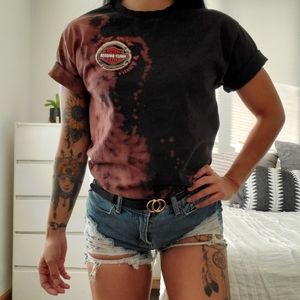 Custom Bleached Harley-Davidson T-shirt
